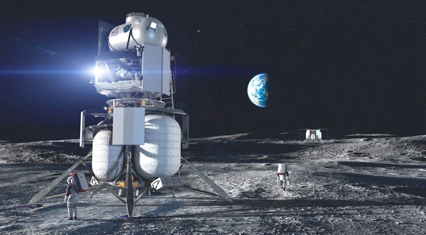 Koncepce lunárního landeru Blue Moonm