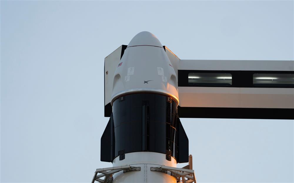 Crew Dragon Freedom před startem (zdroj: NSF)