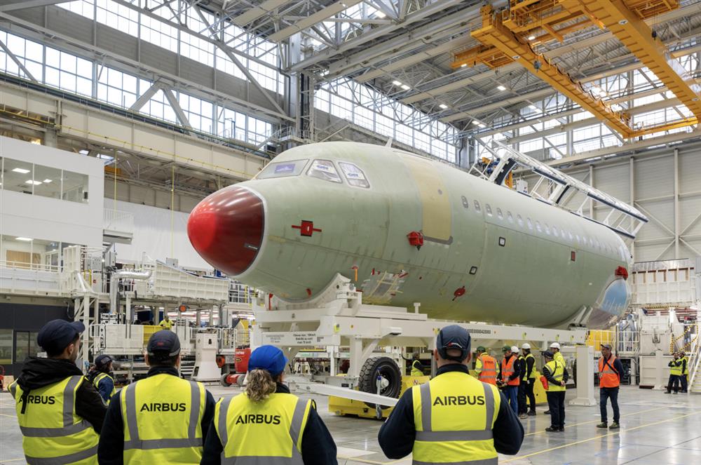 Výroba Airbusu (Zdroj: Airbus)