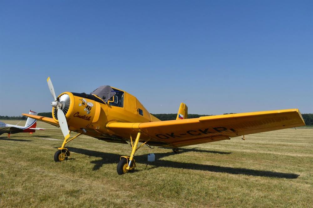 Zlín Z-37A Čmelák Vládi Černeka (Foto: Pytlák, ČsSL)
