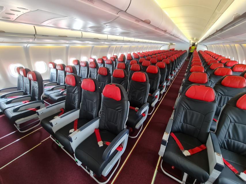 Paluba ekonomické třídy – Airbus A330 (Zdroj: VietJet Air)