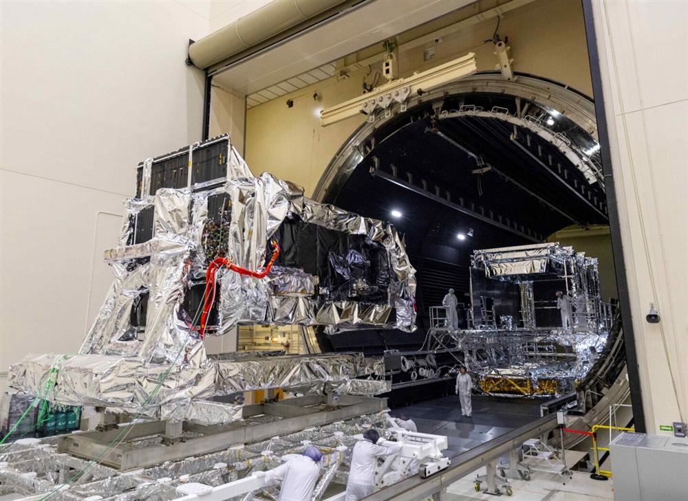 První satelit Next-Generation Overhead Persistent Infrared (Next-Gen OPIR) pro varování před raketami, jehož náklady se odhadují na více než 4 miliardy dolarů, je pravděpodobně nejdražším satelitem Vesmírných sil od založení v roce 2019. (Zdroj: Lockheed Martin)
