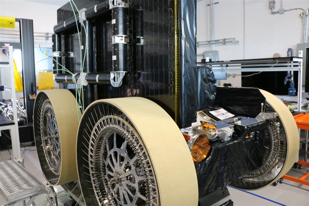 Rover FLIP od Astrolabu na testech (Zdroj: Chelsea Gohd, space.com)