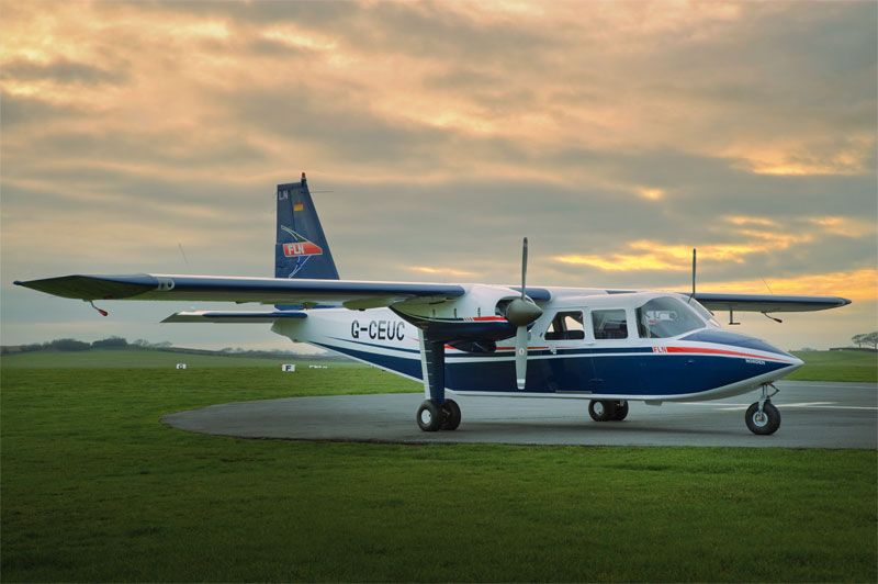 Britten-Norman BN-2 přiletí na CIAF 2018