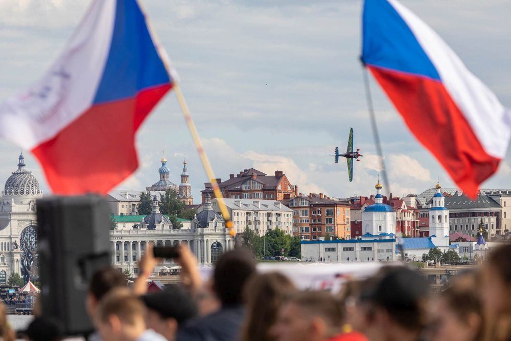 Petr Kopfstein v závodě Red Bull Air Race v Kazani