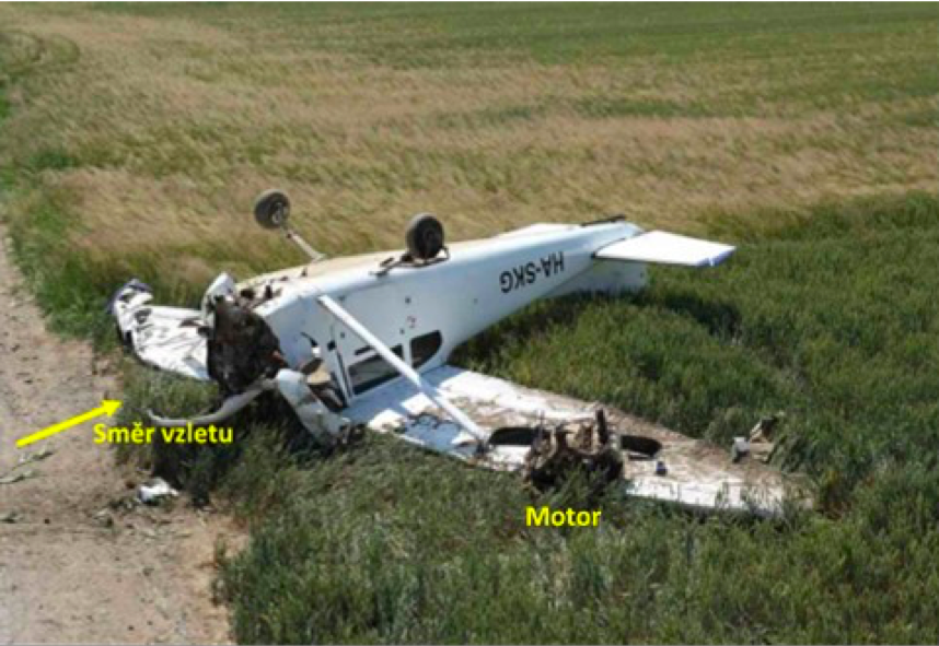 Místo letecké nehody / Závěrečná zpráva o letecké nehodě (uzpln.cz)