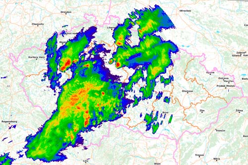 Srážkový radar ČHMÚ (nový)