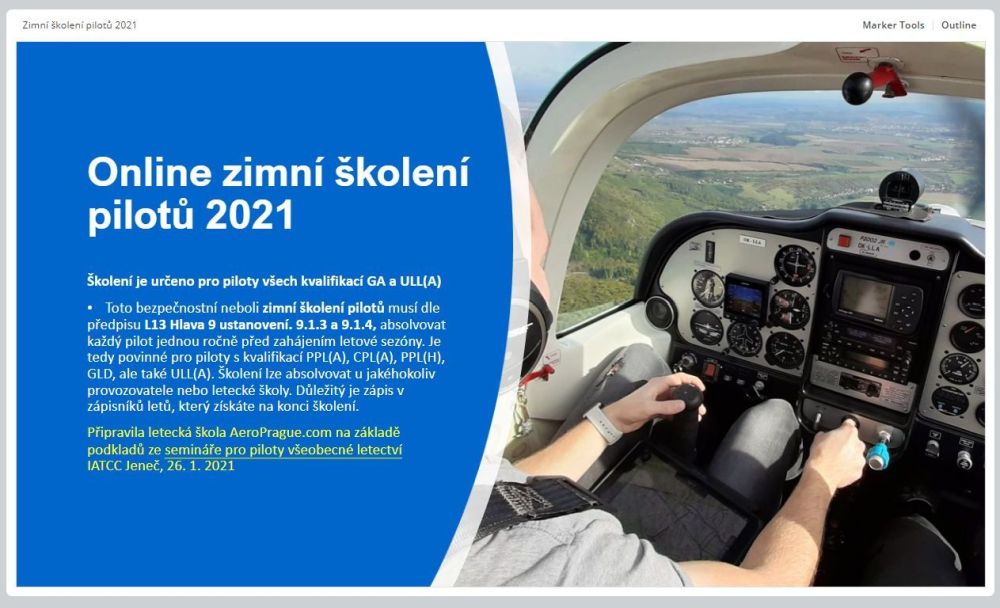 Zimní školení Aeroprague.com Praha Letňany