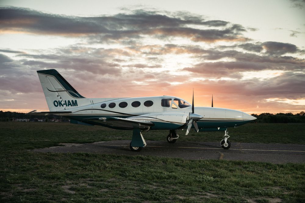 Cessna 421 Golden Eagle, kterou provozuje Czech Aviation FC