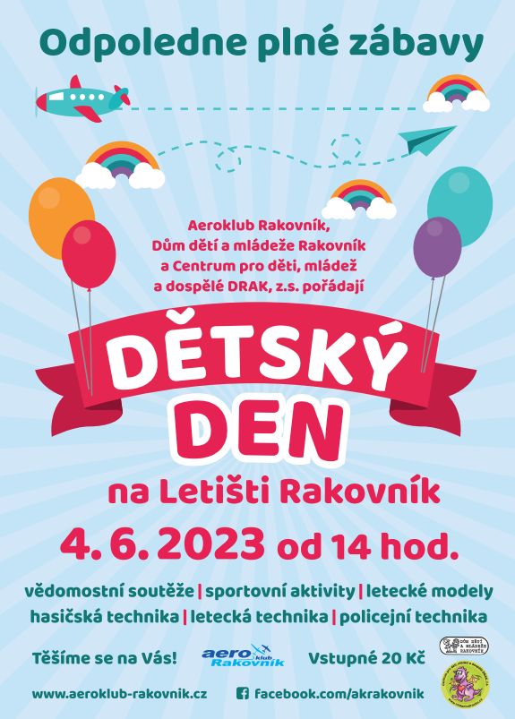 Dětský den na letišti Rakovník