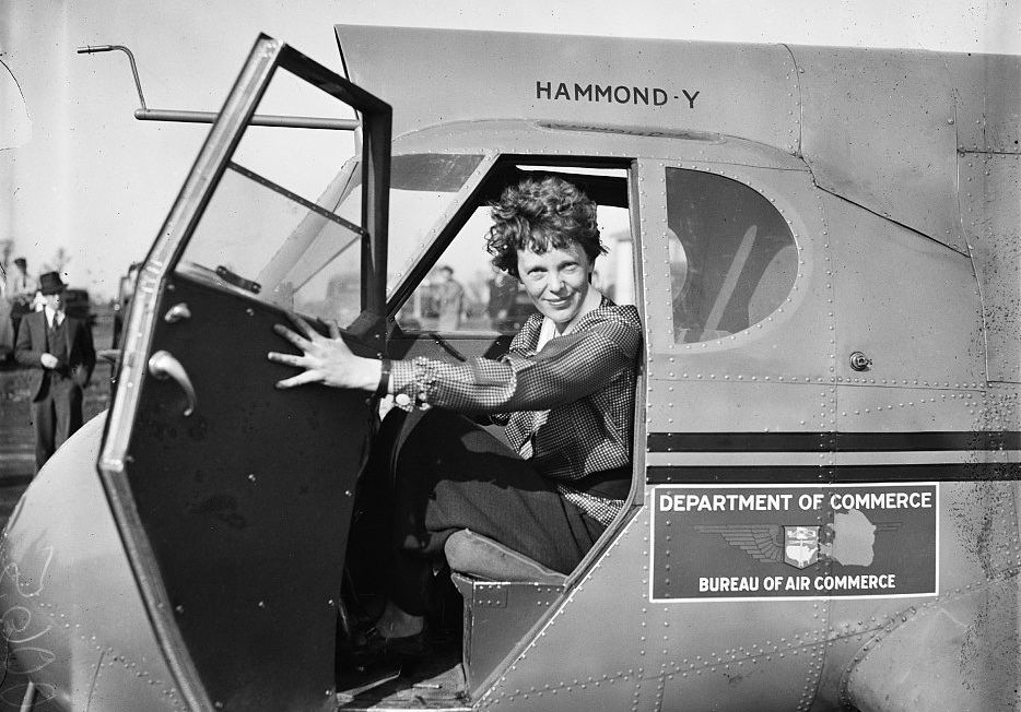 Americká pilotka Amelia Earhartová