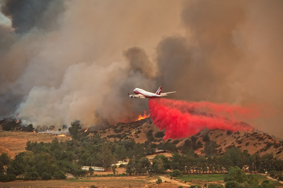 В каком году появились пожарные самолеты