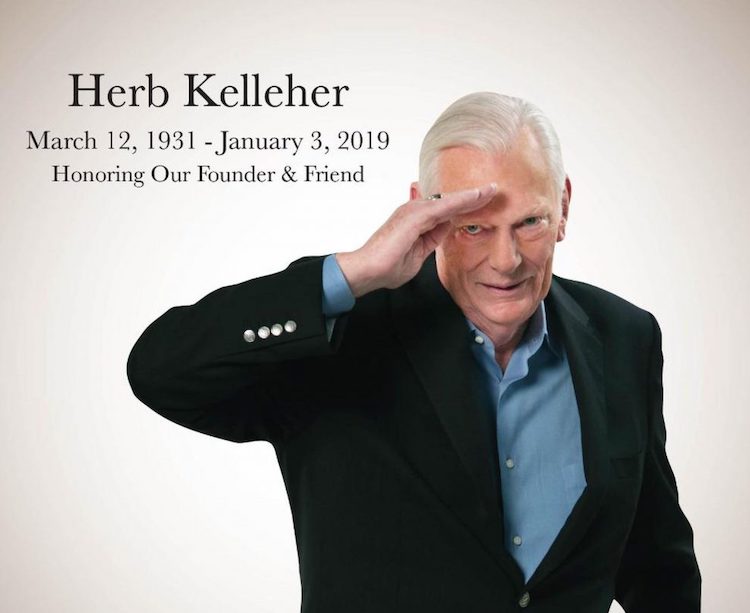 Průkopník levných letů pan Herb Kelleher / Foto Southwest.com
