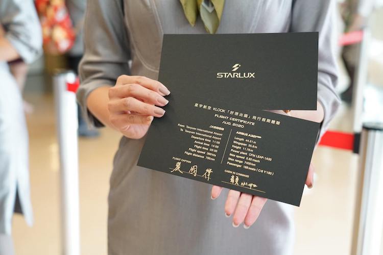 Speciální let vyžaduje speciální certifikát / zdroj: Starlux Airlines