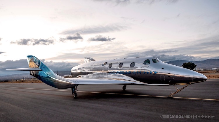 Nejnovější přírůstek Bransonovy flotily - VSS Imagine - má létat denně... /Zdroj: Virgin Galactic