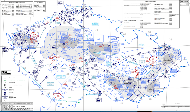 Systém letových tratí GND – FL95