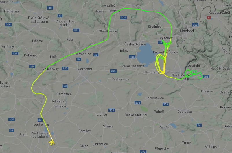 Poslední let vrtulníku Enstrom 480 registrace OK-CLV