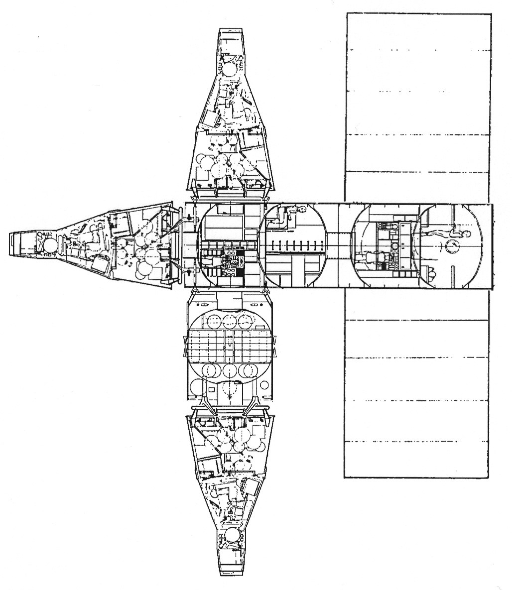 Four-Room Space Station (cca 1965)