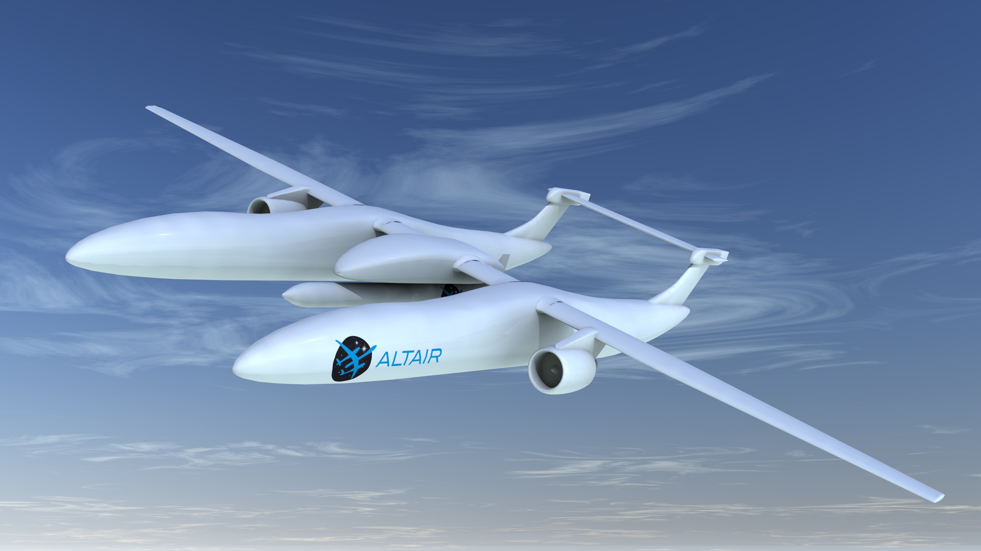 ALTAIR air-launch system. Nepřipomíná vám nosič Eole jistý SpaceShipTwo od Virgin Galactic?