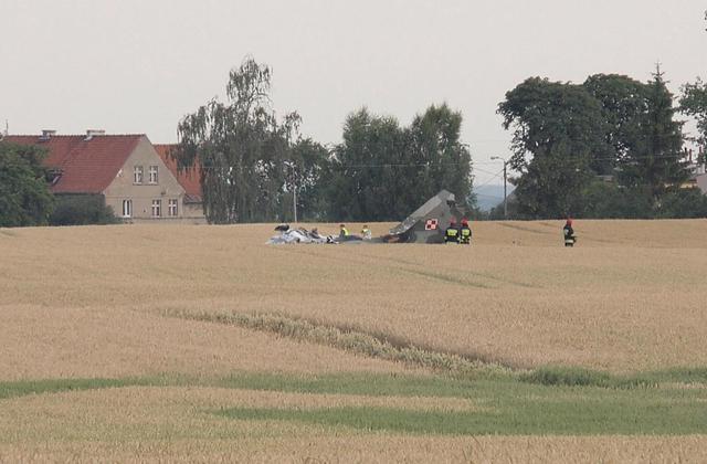 MiG v polích v severním Polsku