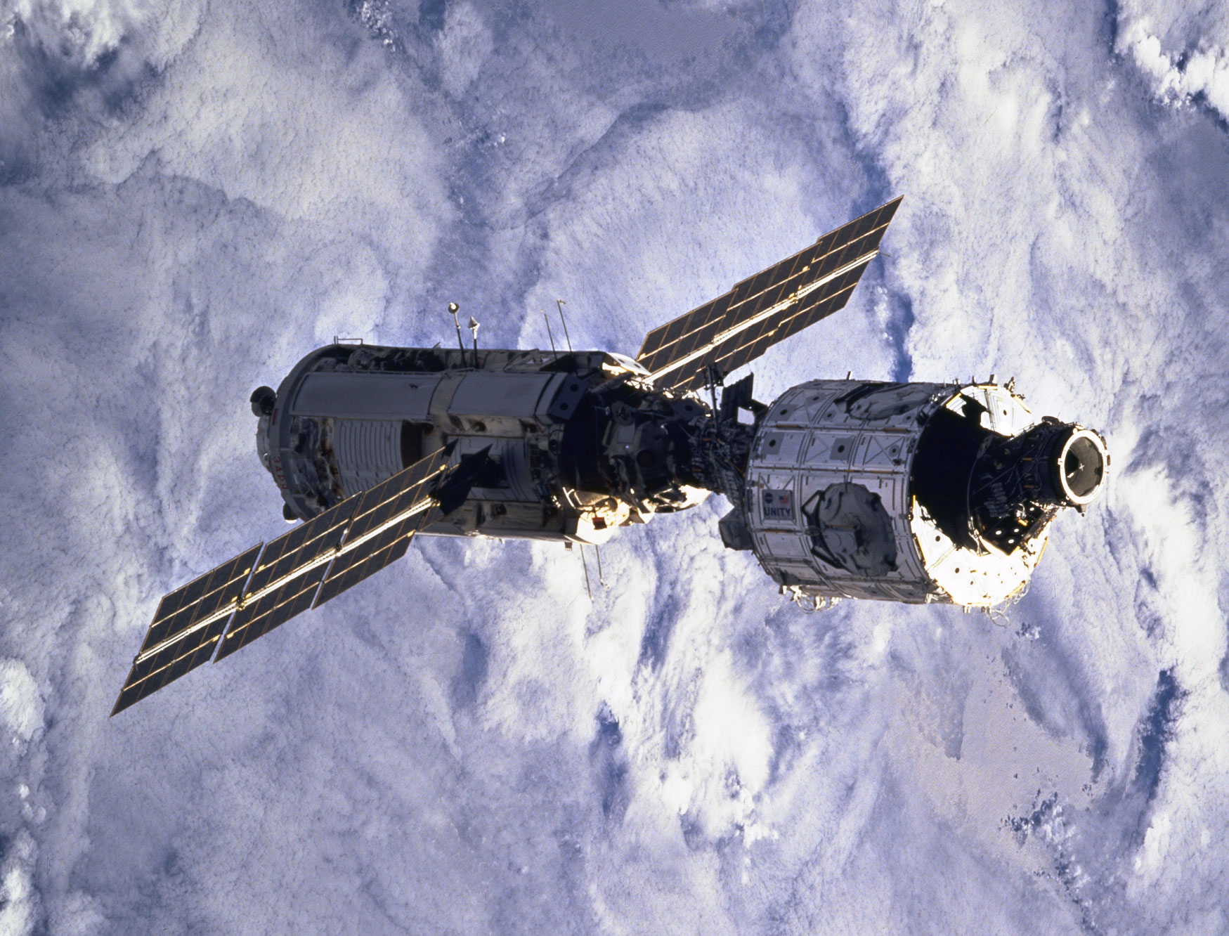 Zárodek ISS: Zarja a Node-l (Unity) konečně na orbitě