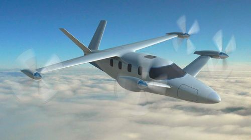 Diamond Aircraft představil koncept letounu s překlopnými motory ...