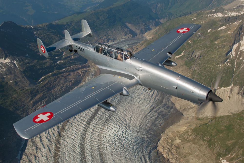 Švýcarský letoun FW C-3605 přezdívaný 