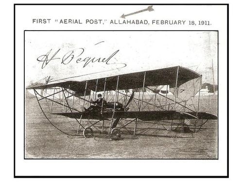 1911, první oficiální letecká pošta
