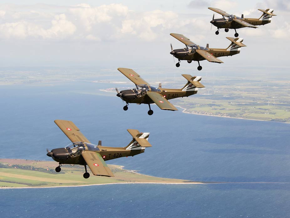 Baby Blue Display Team s letouny T-17 Supporter / Foto: Dny NATO v Ostravě & Dny Vzdušných sil AČR