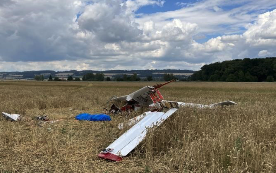 Letecká nehoda kluzáku VT-116 Orlík / Foto: uzpln.cz