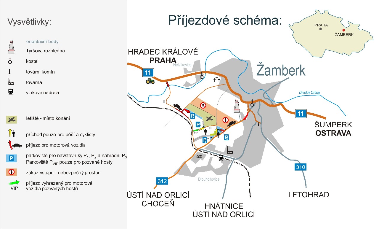 Příjezdové schéma