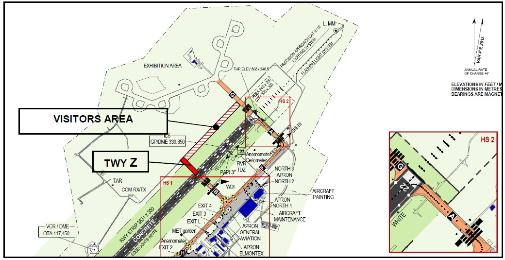 Mapa letiště / Foto: airport-ostrava.cz