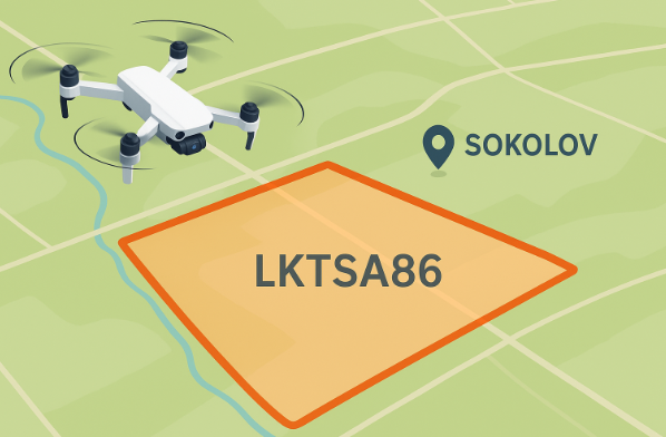 ÚCL navrhuje nové testovací dronové prostory u Sokolova – tři vyhrazené zóny aktivní nonstop