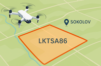 ÚCL navrhuje nové testovací dronové prostory u Sokolova – tři vyhrazené zóny aktivní nonstop