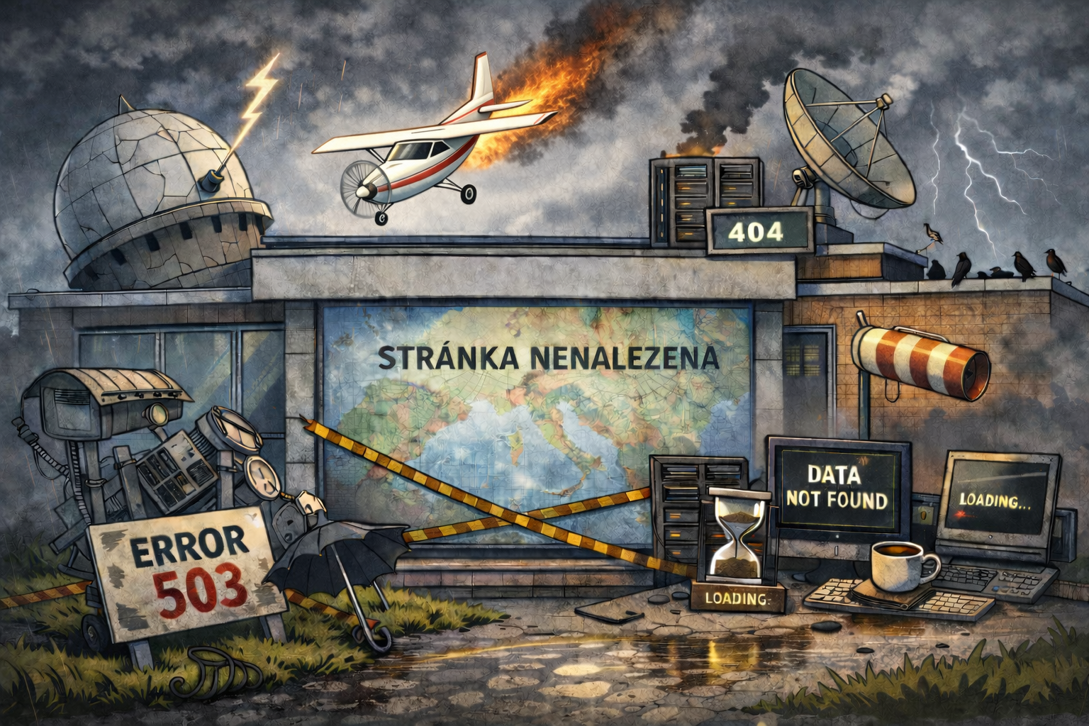 Aeroweb aktualizoval briefing počasí: osvědčené výstupy ČHMÚ jsou zpět (zatím)