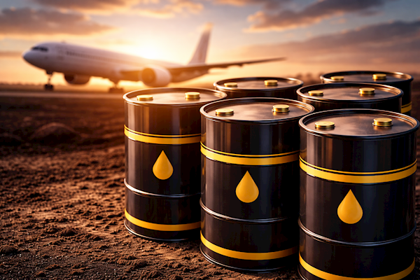 Akcie aerolinek klesají kvůli obavám z růstu cen ropy