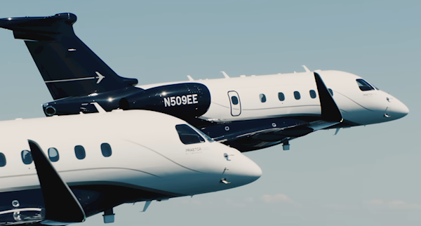 Embraer získal trojí certifikaci pro nový business jet Praetor 500E