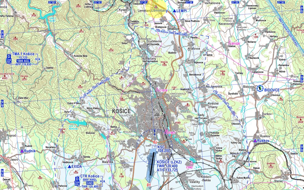 Aktuální letecká data Databáze letišť k 24. květnu