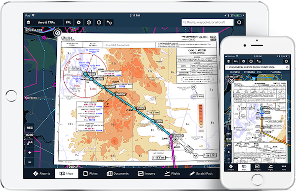 Aktualizace ForeFlight  přináší  nástroj pro 3D zobrazení tratě