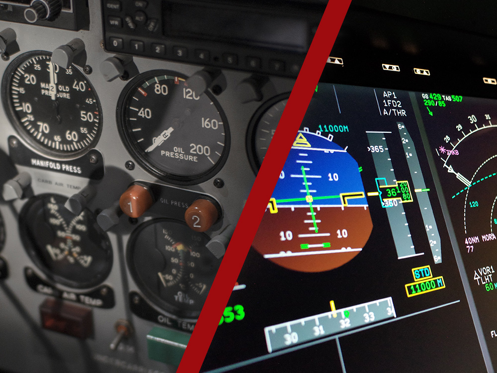 Analogové vs. digitální přístroje ve všeobecném letectví
