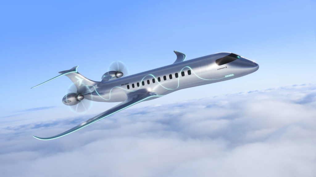 Embraer představil udržitelný koncept Energia H2 Gas Turbine