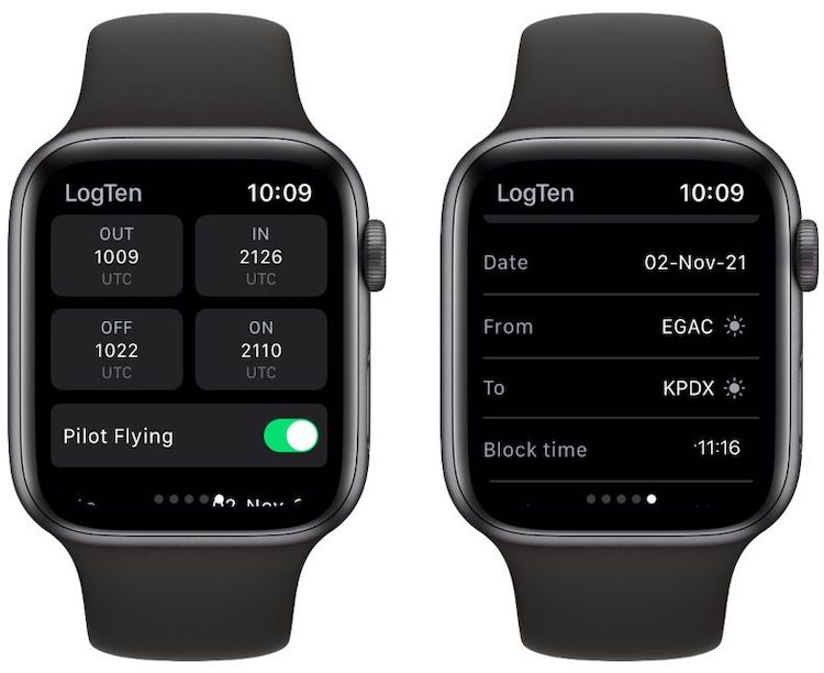 LogTen je nyní k dispozici také pro Apple Watch