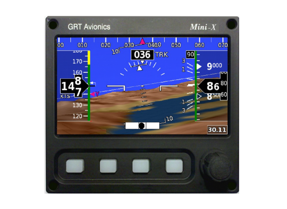 Malé zástavbové EFISy: GRT Avionics Mini-X