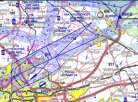 Od poloviny července mohou piloti využít nový prostor TRAGAKBLT1E