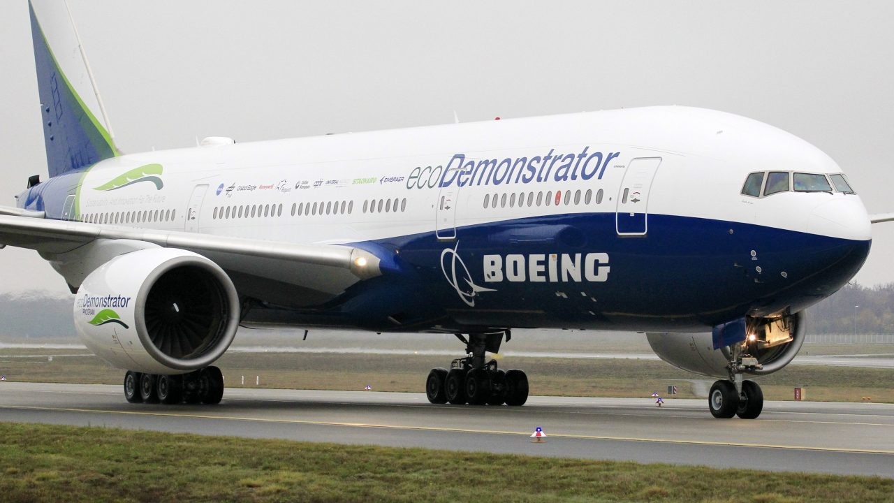 Boeing 777-200 se v minulosti také účastnil výzkumu jako tzv. ecoDemonstrator