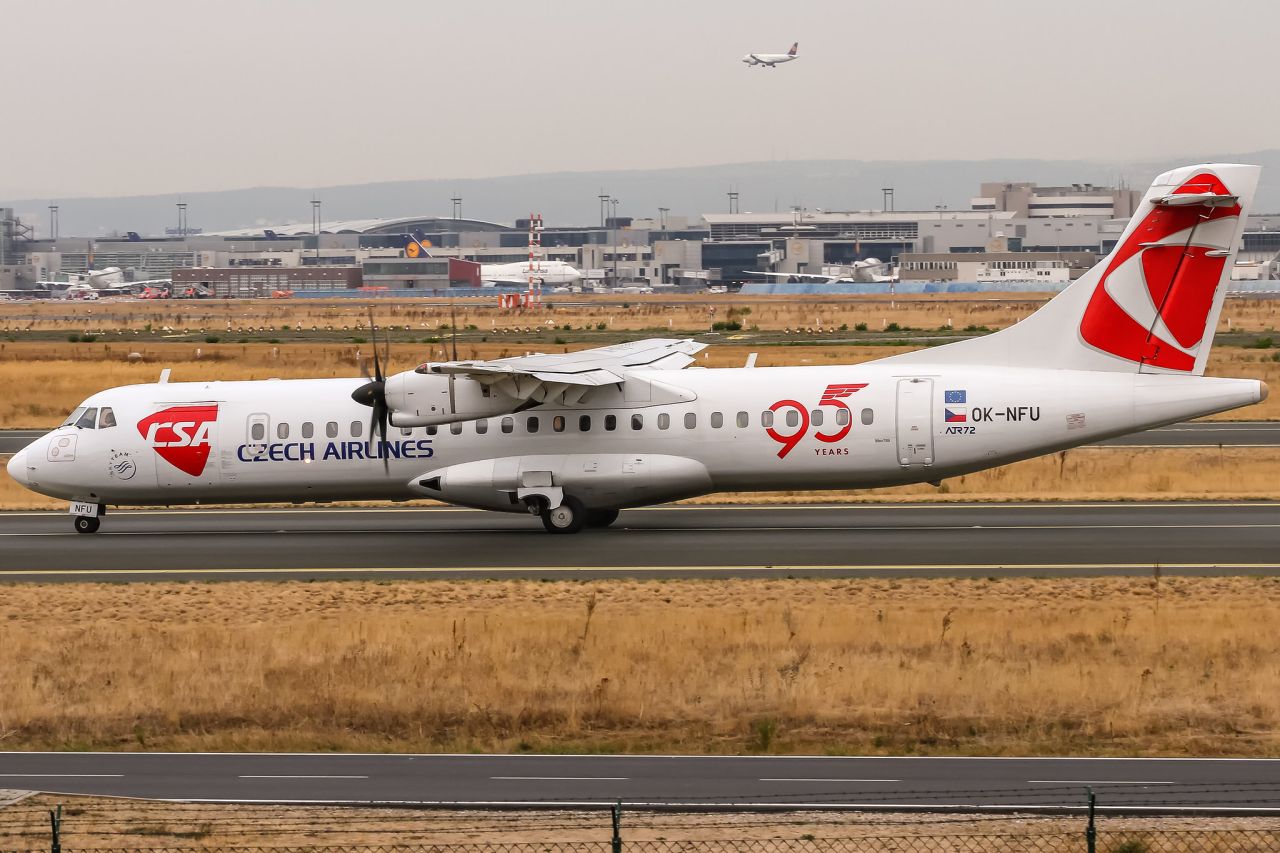 Jeden z posledních letů ATR-72 v barvách ČSA