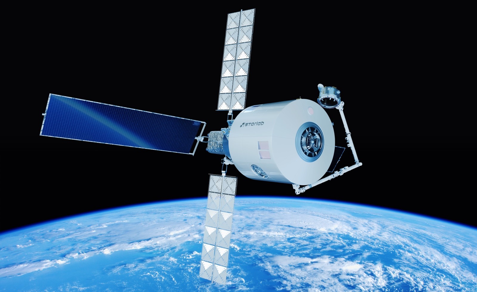 Vizualizace orbitální stanice Starlab
