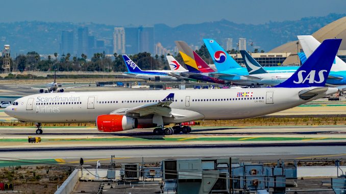 Jeden z Airbusů A330, který skandinávský dopravce ve své flotile provozuje. 