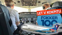 Let v kokpitu vládního letounu Fokker 100EJ | Bratislava - Murcia