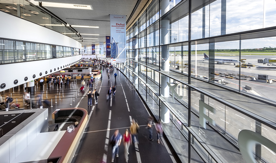 Vídeňské letiště je jedním z nejrušnějších v Evropě
